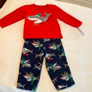 Just One You Christmas 2 pieces Shark 12 months
